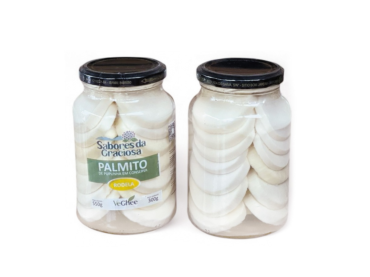 Sabores da Graciosa Palmito Pupunha Rodela em Conserva 300g