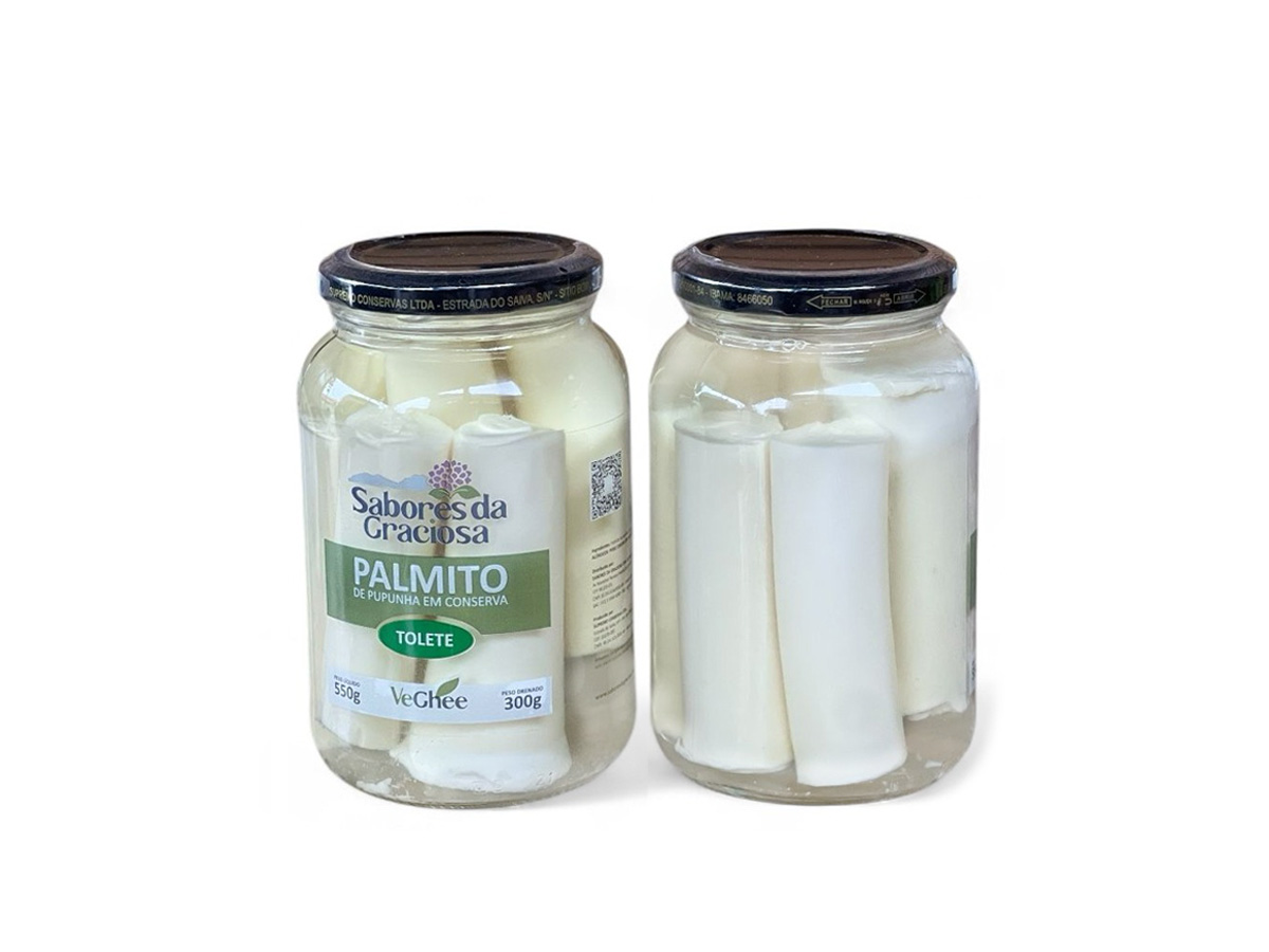 Sabores da Graciosa Palmito Pupunha Tolete em Conserva 300g